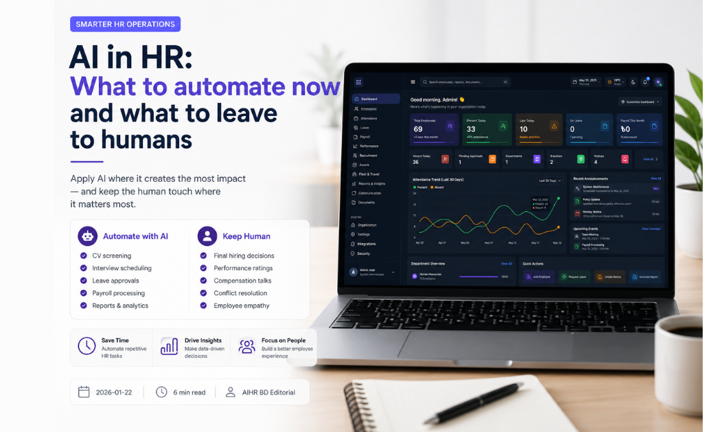 Cover image for AI in HR: What to automate now and what to leave to humans