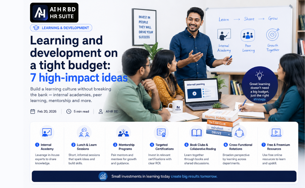 Cover image for Learning and development on a tight budget: 7 high-impact ideas